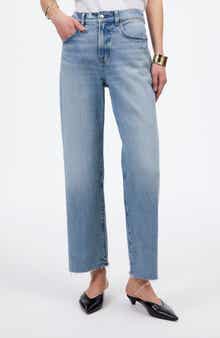 Madewell The Perfect Vintage High Waist Crop Wide Leg Jeans
