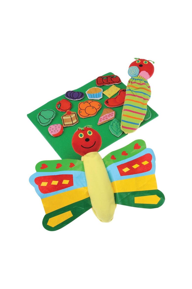 Friendly Caterpillar Story Props and Book, Alternate, color, Multicolored
