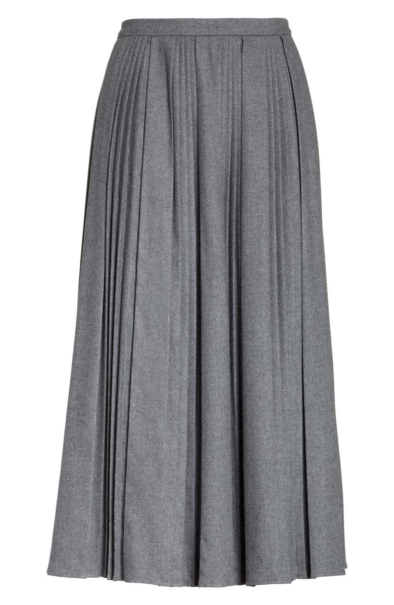 RED Valentino Stretch Flannel Skirt, Alternate, color,