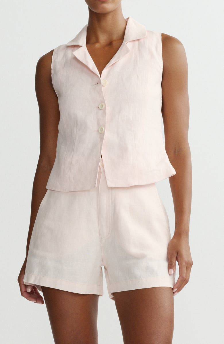 DL1961 Neev Linen Button-Up Vest, Main, color, 