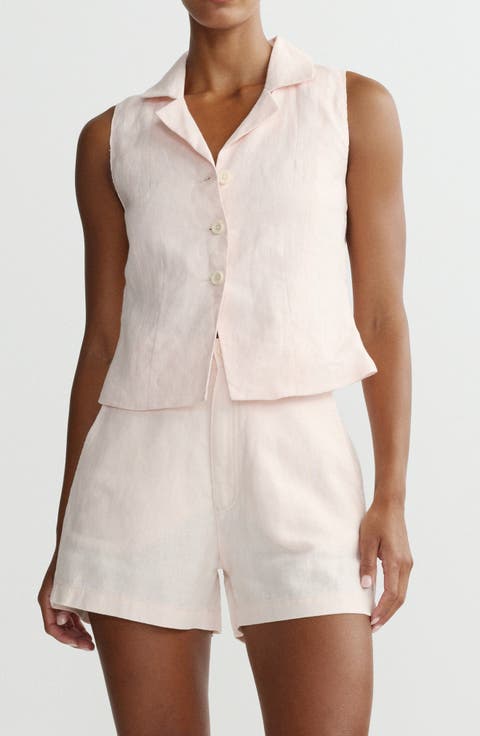 Neev Linen Button-Up Vest
