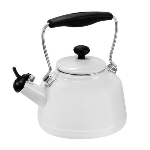 Vintage 1.7-Quart Enamel-on-Steel Teakettle