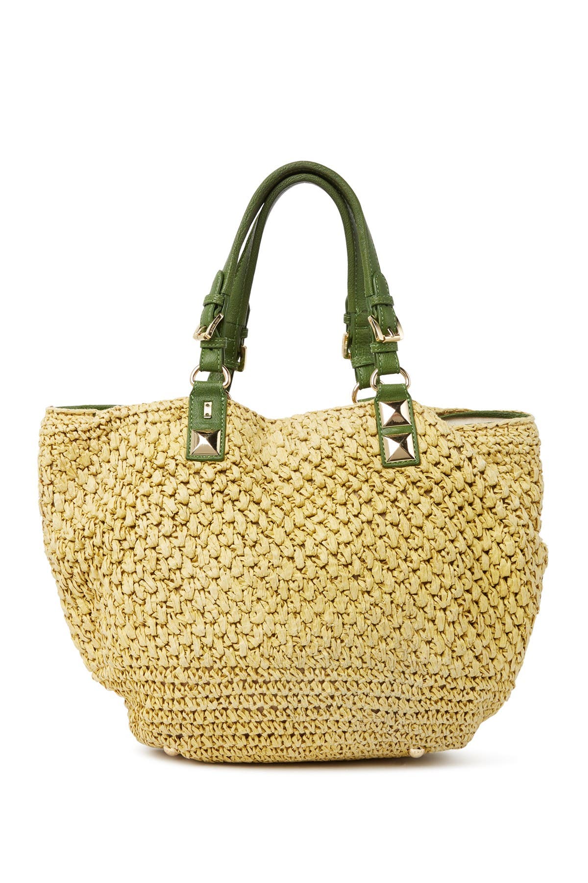 MICHAEL Michael Kors 'Santorini - Large' Straw Basket Tote, Alternate, color, 