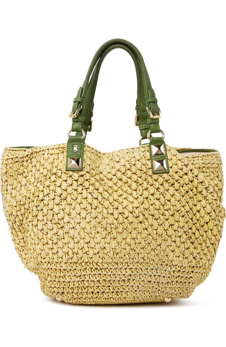 MICHAEL Michael Kors 'Santorini - Large' Straw Basket Tote, Alternate, color,
