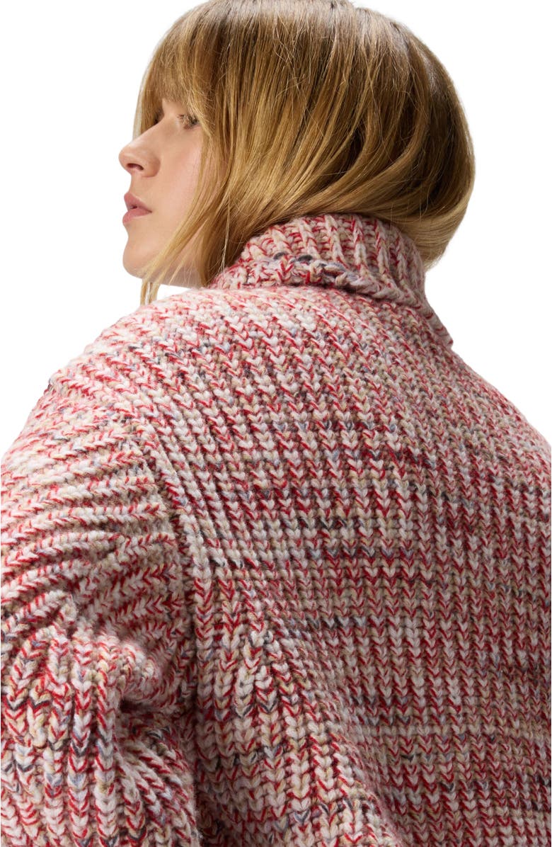 Missoni Oversized High-neck Flame Knit Sweater, Alternate, color, Multicoloured