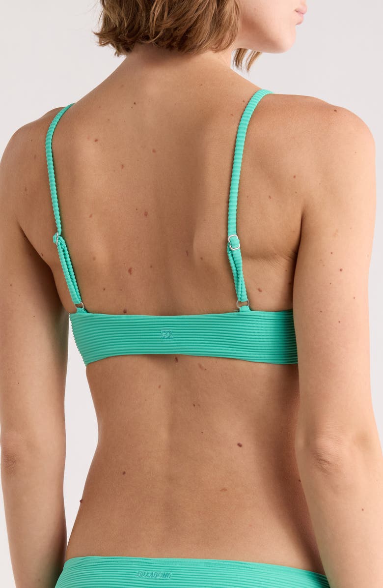 Billabong Tanlines Plunge Bikini Top, Alternate, color, Seagreen