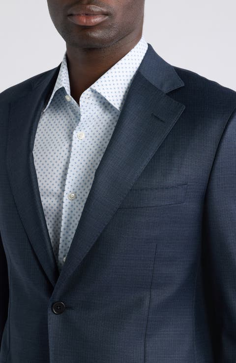 Crosshatch Wool Suit