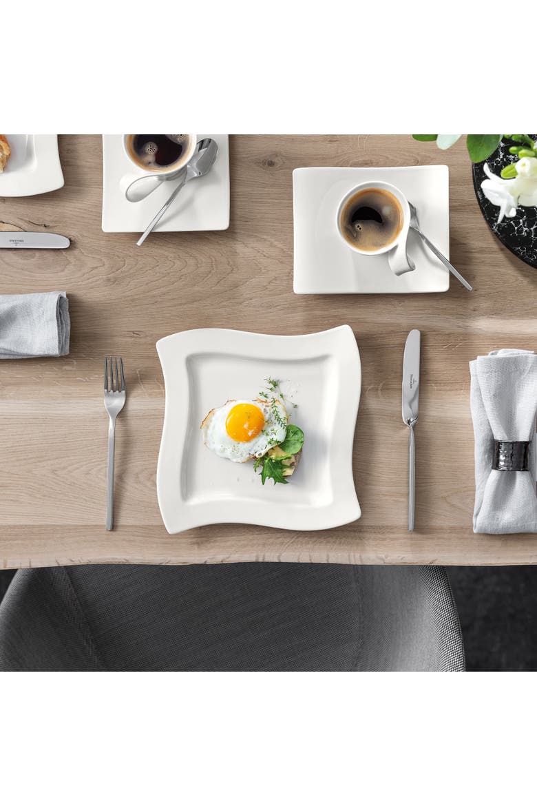NewWave Square Salad Plate, Alternate, color, white