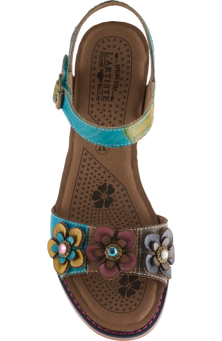 L'Artiste by Spring Step Bluesky Sandal, Alternate, color, Turquoise Multi