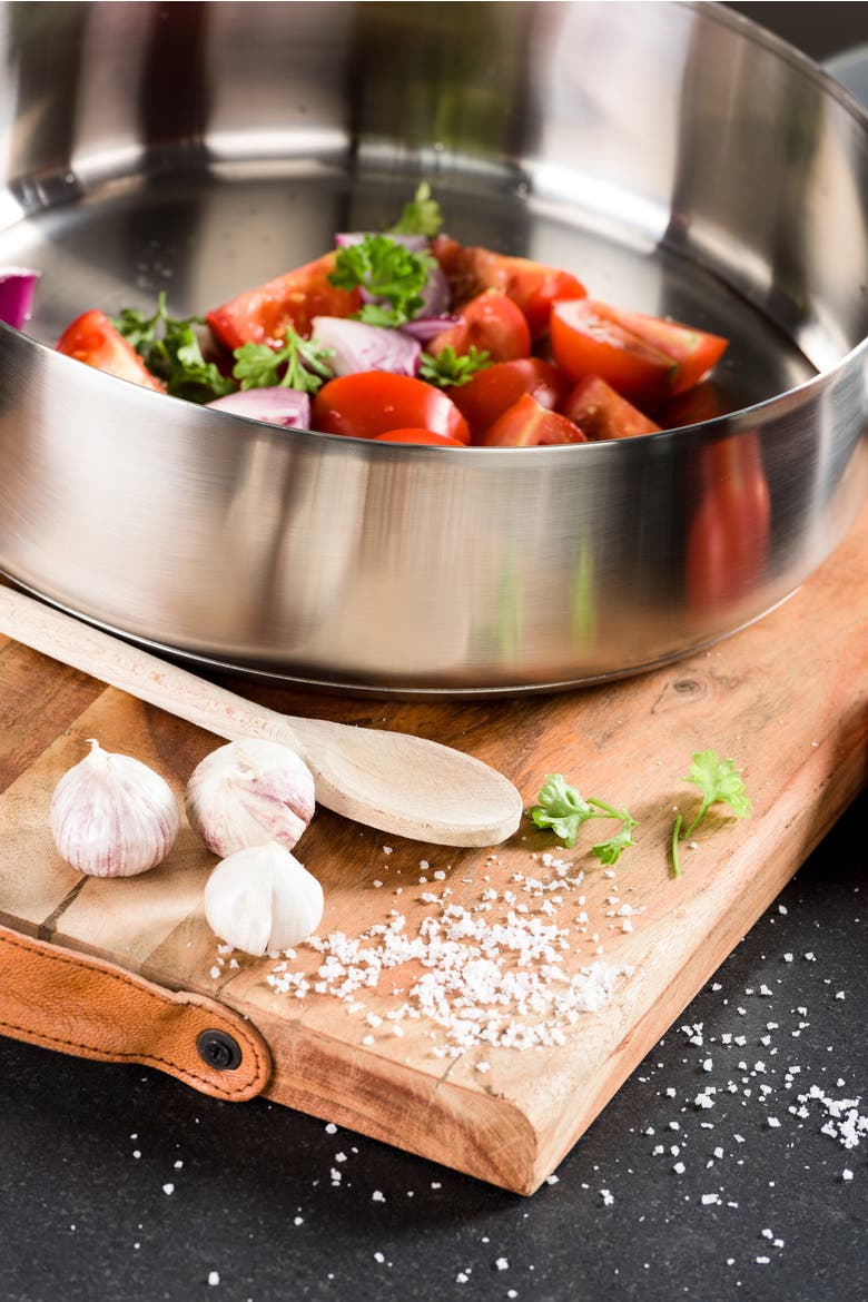 SAUTE PAN 2 HANDLES CM.32 STI, Alternate, color, STAINLESS STEEL
