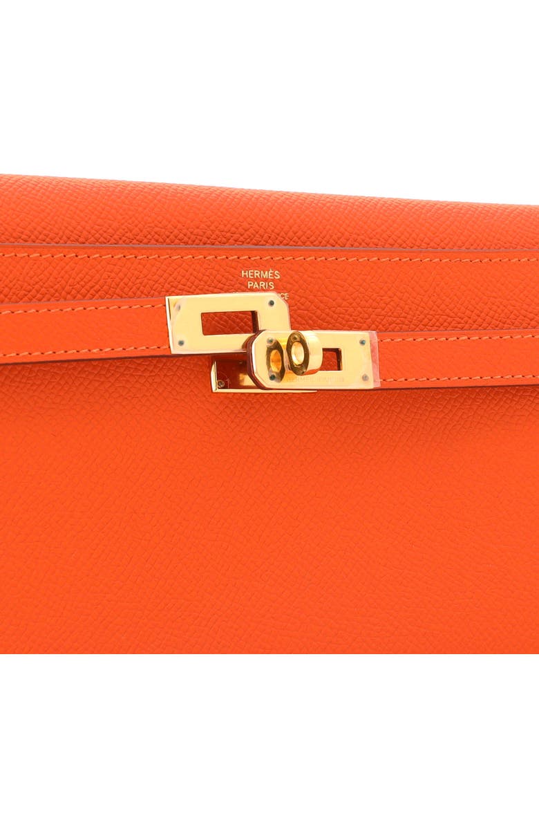 Pre-Owned Hermes Kelly Wallet Epsom Long, Alternate, color, Feu