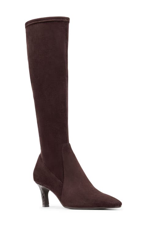 Kitten Heel Knee High Boot (Women)