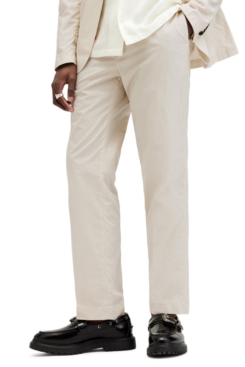 Mars Straight Leg Cotton Poplin Pants, Main, color, BAILEY TAUPE
