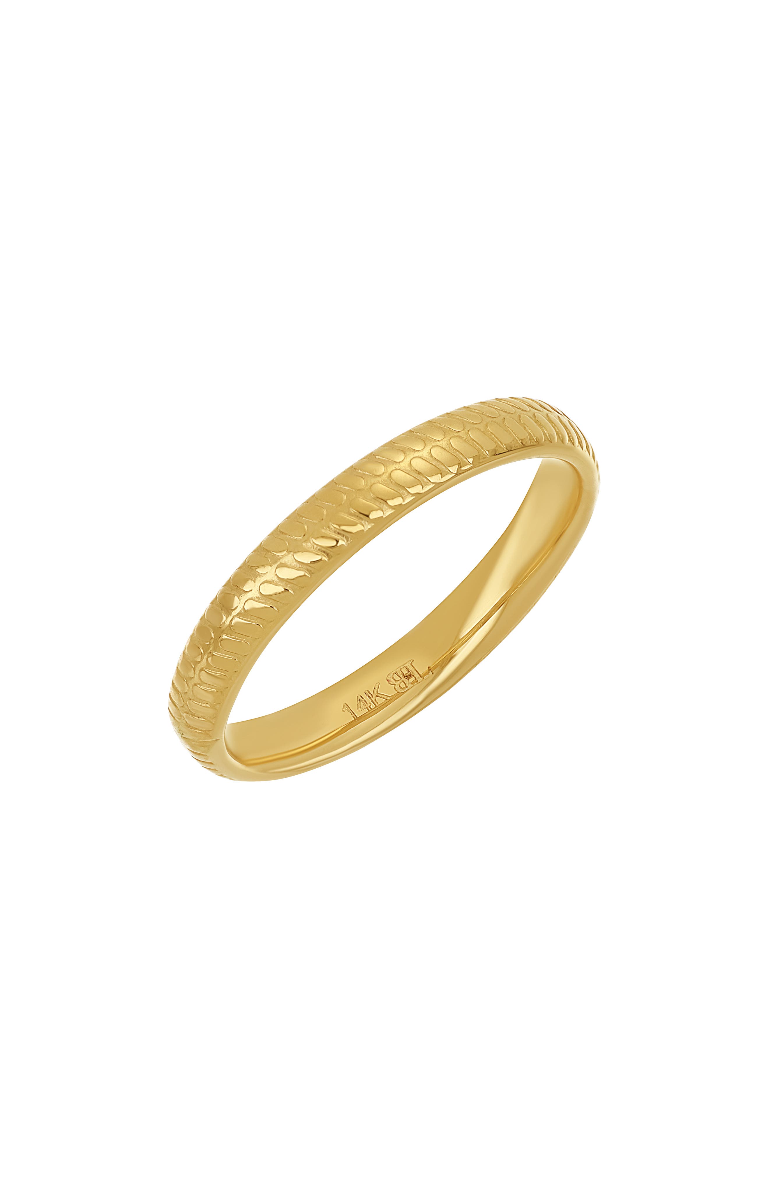 Bony Levy 14K Gold Textured Band Ring (Nordstrom Exclusive) (Women ...