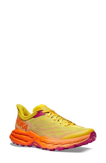 Hoka Speedgoat 5 Trail Running Shoe In Passion Fruit/mock Orange