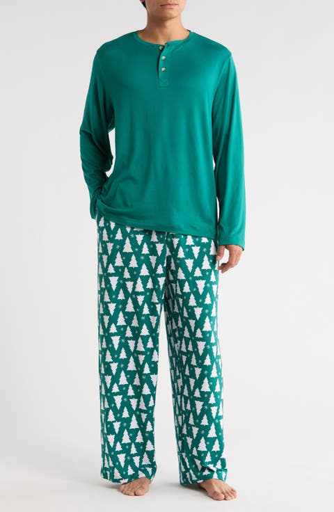 Matching Family Print Long Pajamas