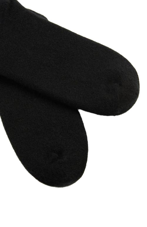 Gobi Mongolian Cashmere Basic Socks In Black