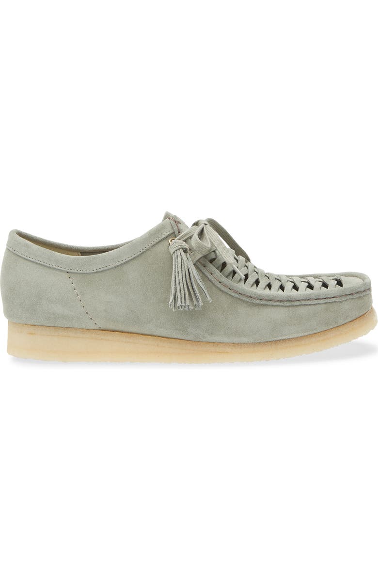 Clarks<sup>®</sup> Wallabee Weave Loafer, Alternate, color, Sage Suede