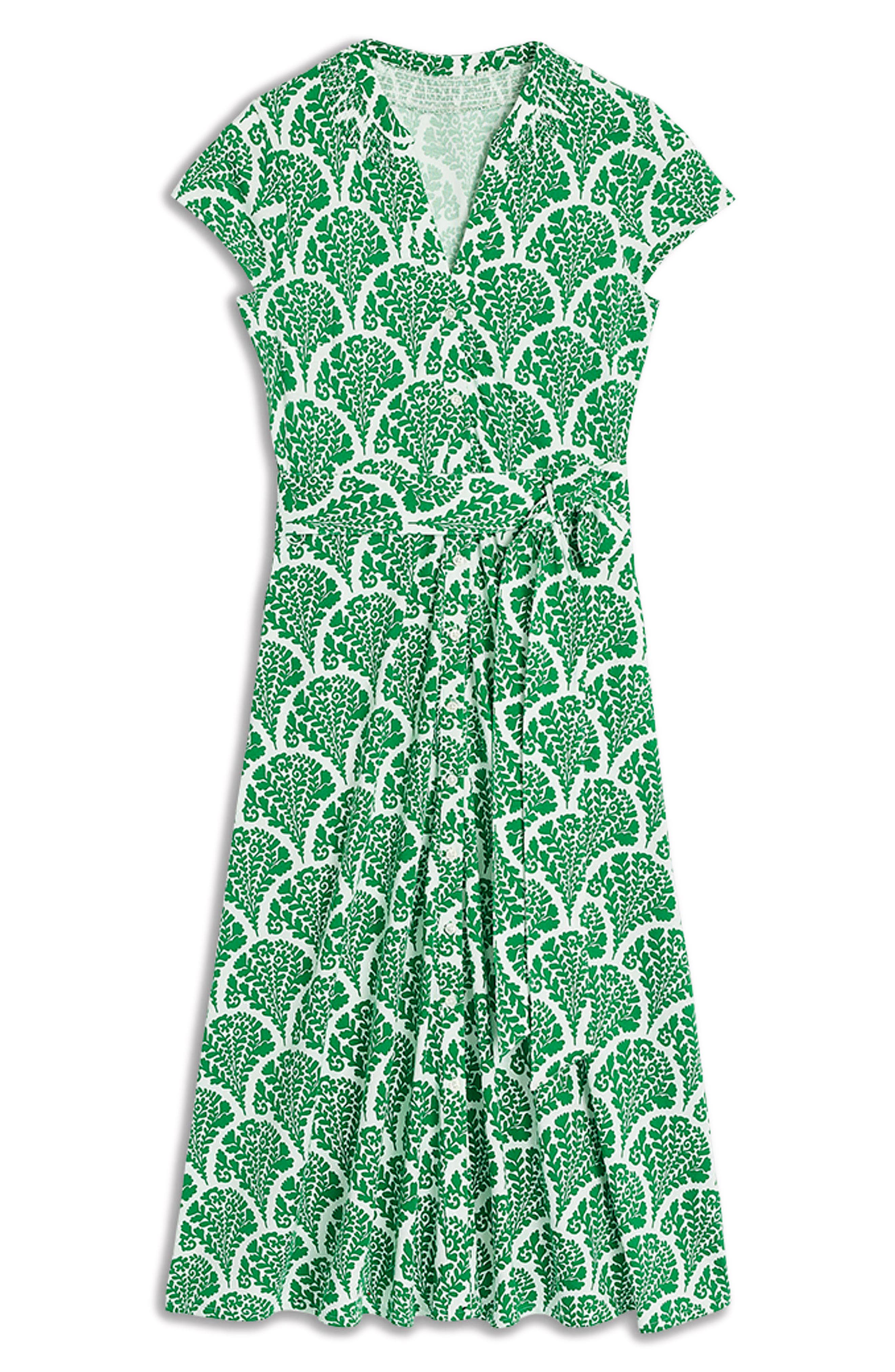 sara jersey shirt dress Sara Scallop Print Jersey Shirtdress (Women)