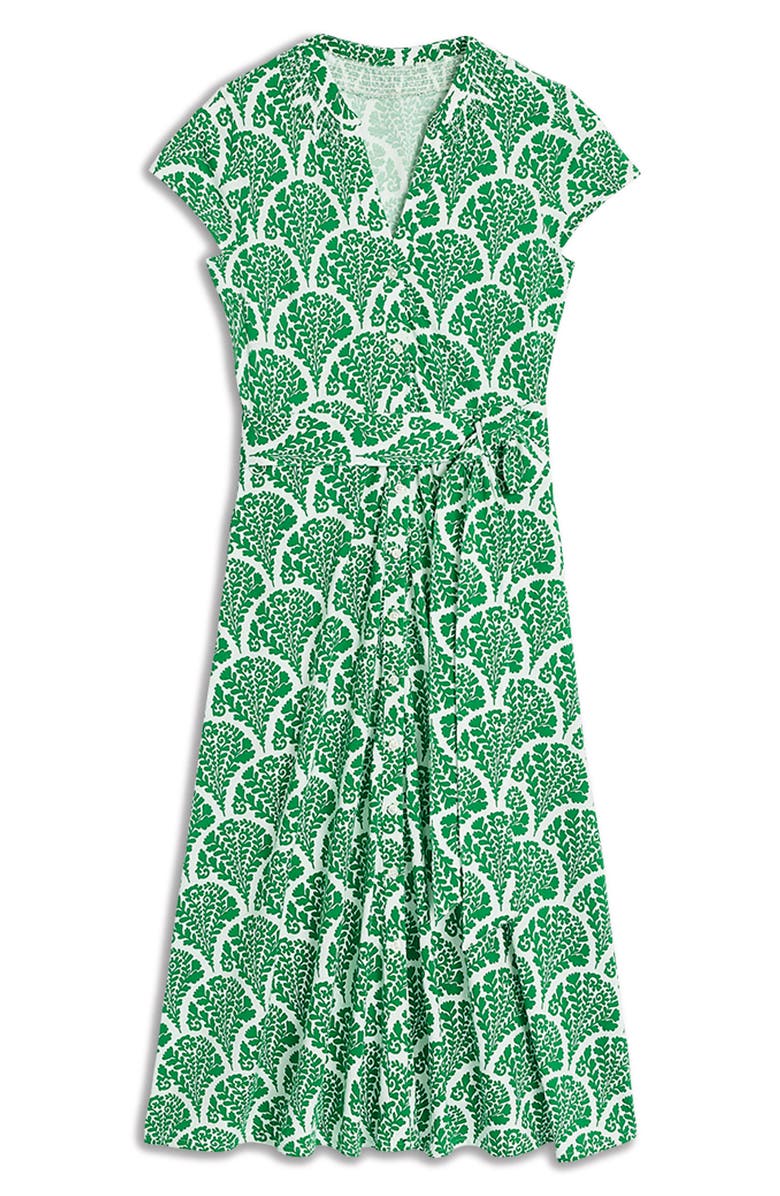 Boden Sara Scallop Print Jersey Shirtdress, Alternate, color, 