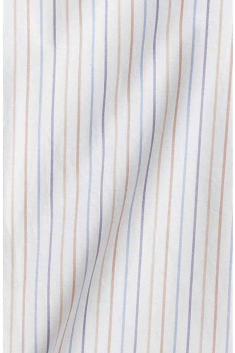 Stripe Cotton Button-Up Shirt, Alternate, color, WHITE