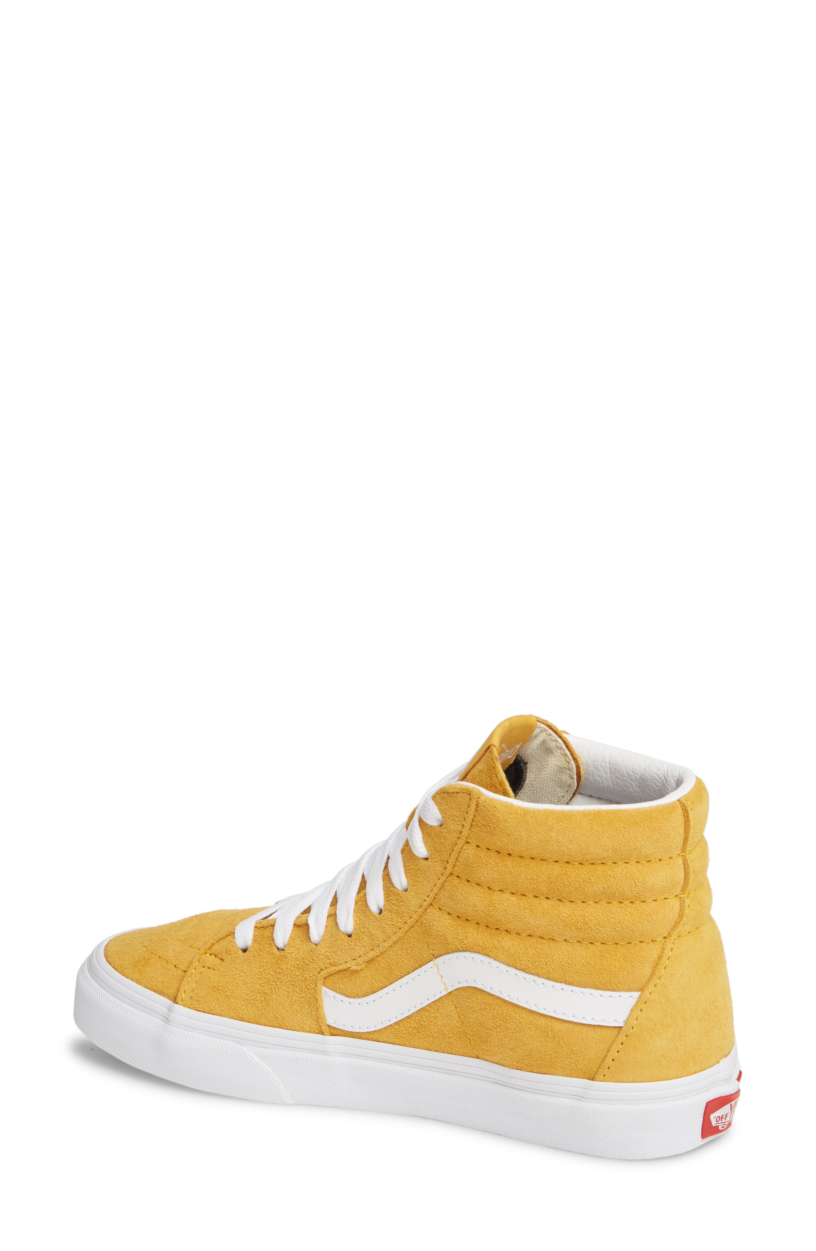Sk8-Hi Suede High Top Sneaker, Alternate, color, MANGO MOJITO/ TRUE WHITE
