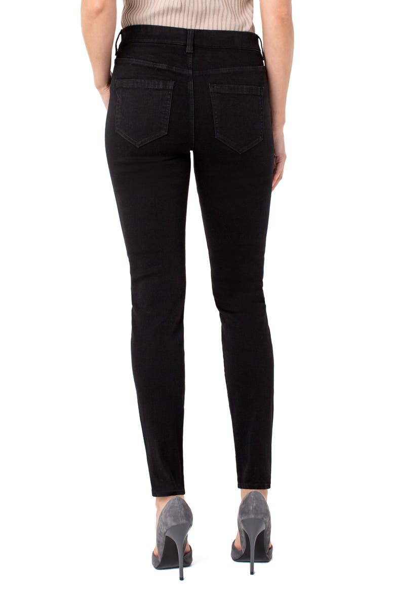 Liverpool Gia Glider Pull-On Skinny Jeans, Alternate, color, BLACK RINSE