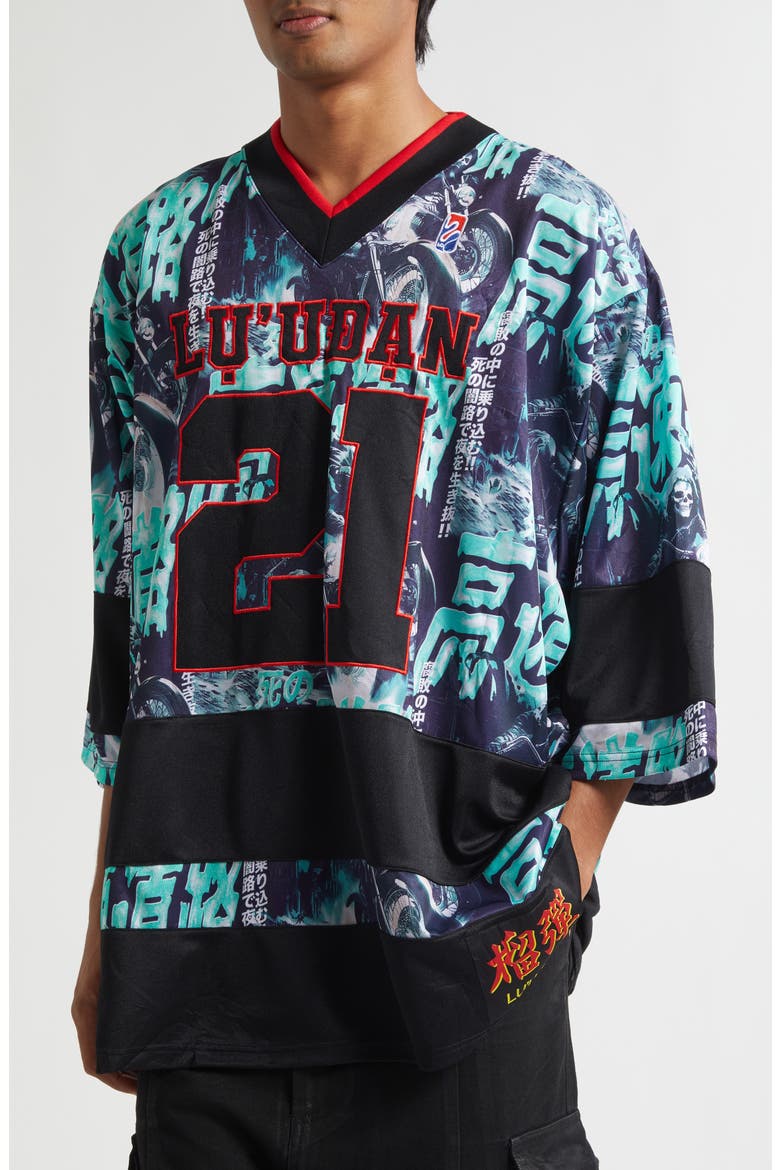 Ghostriders Hockey Jersey, Alternate, color, GHOST RIDERS