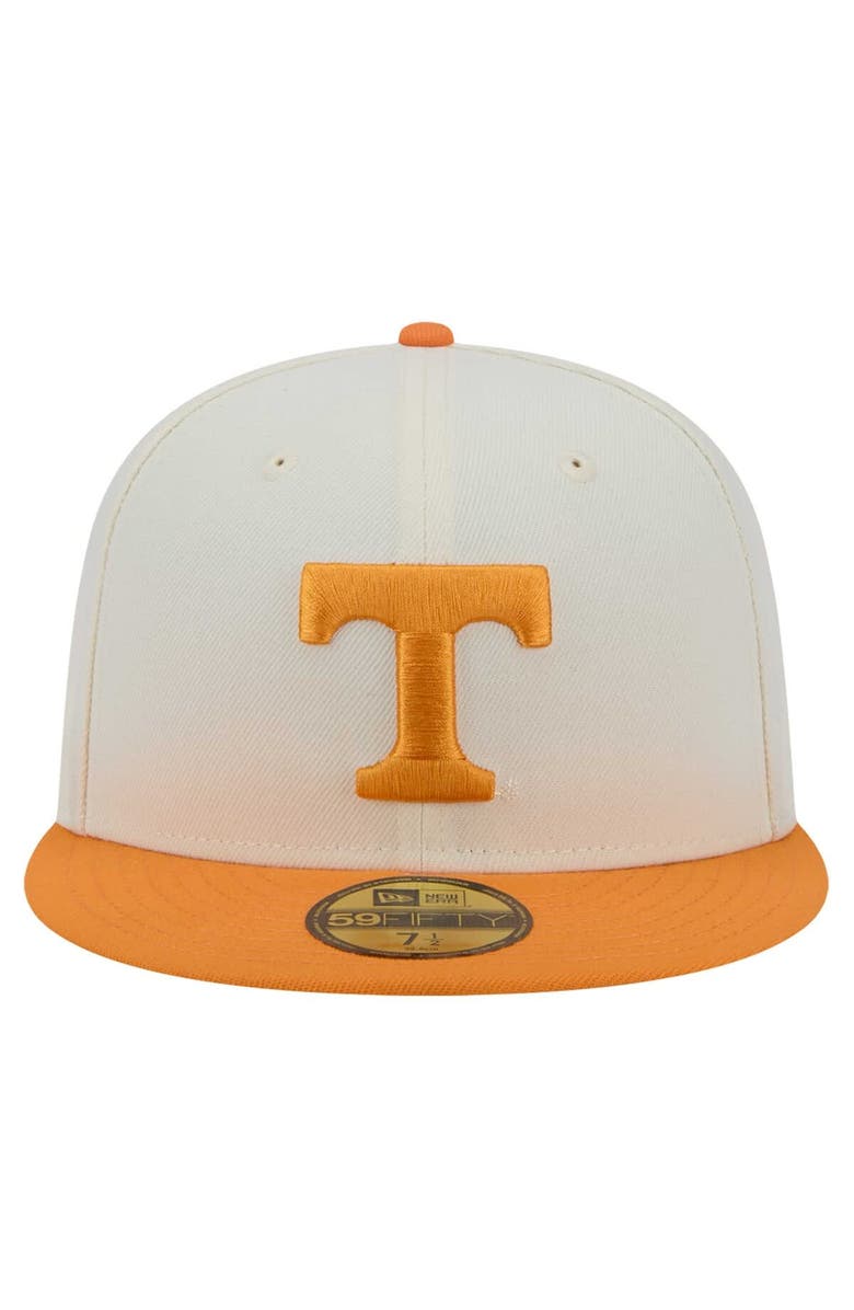 New Era Men's New Era Cream Tennessee Volunteers Chrome 59FIFTY Fitted Hat, Alternate, color, 