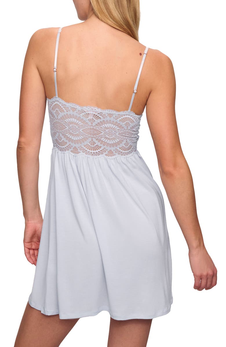 Eberjey Mariana Mademoiselle Jersey Chemise, Alternate, color, Ice Blue