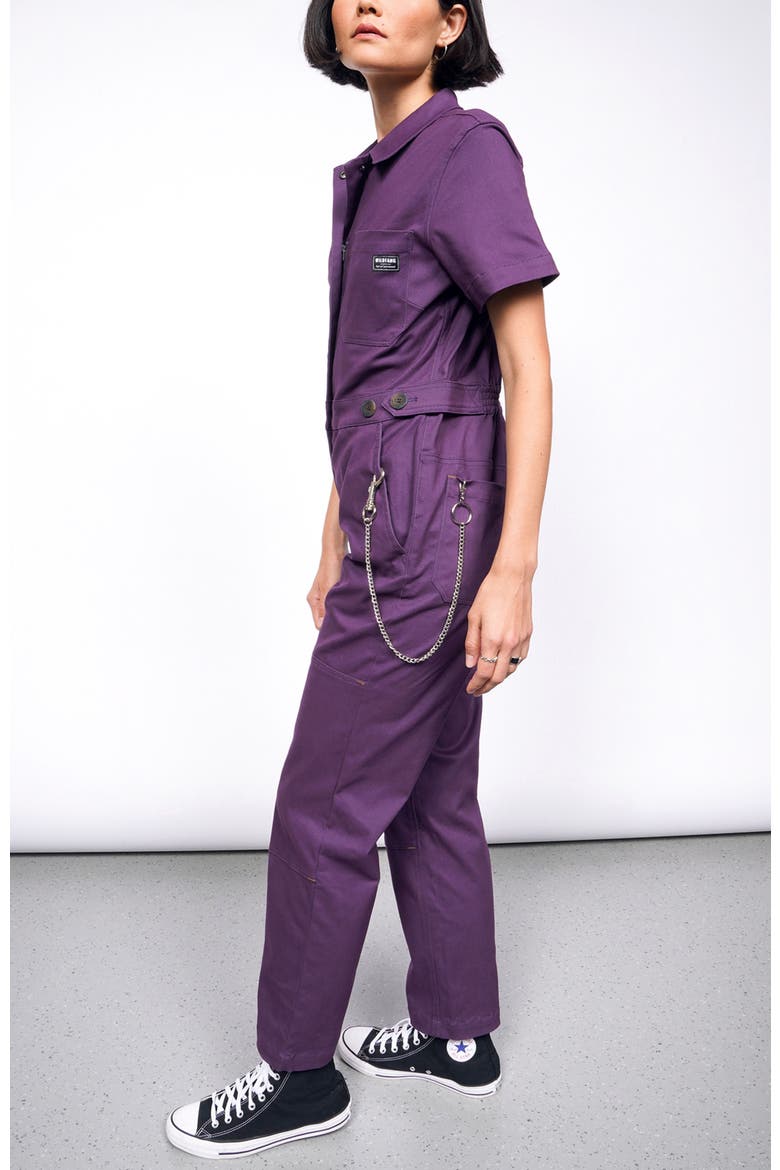 Essential High Waisted Coverall, Alternate, color, PLUM