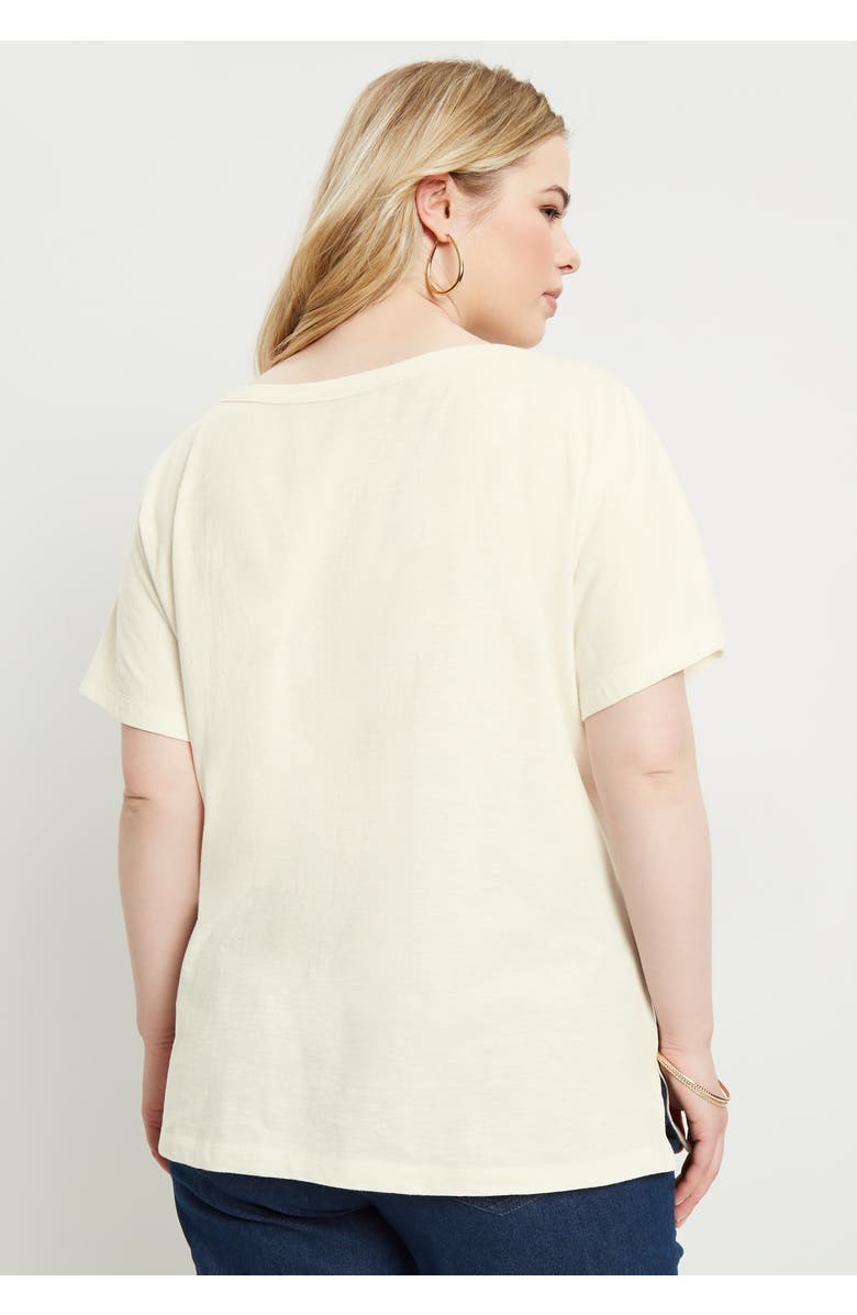 June + Vie Openwork Boatneck Shirt, Alternate, color, 