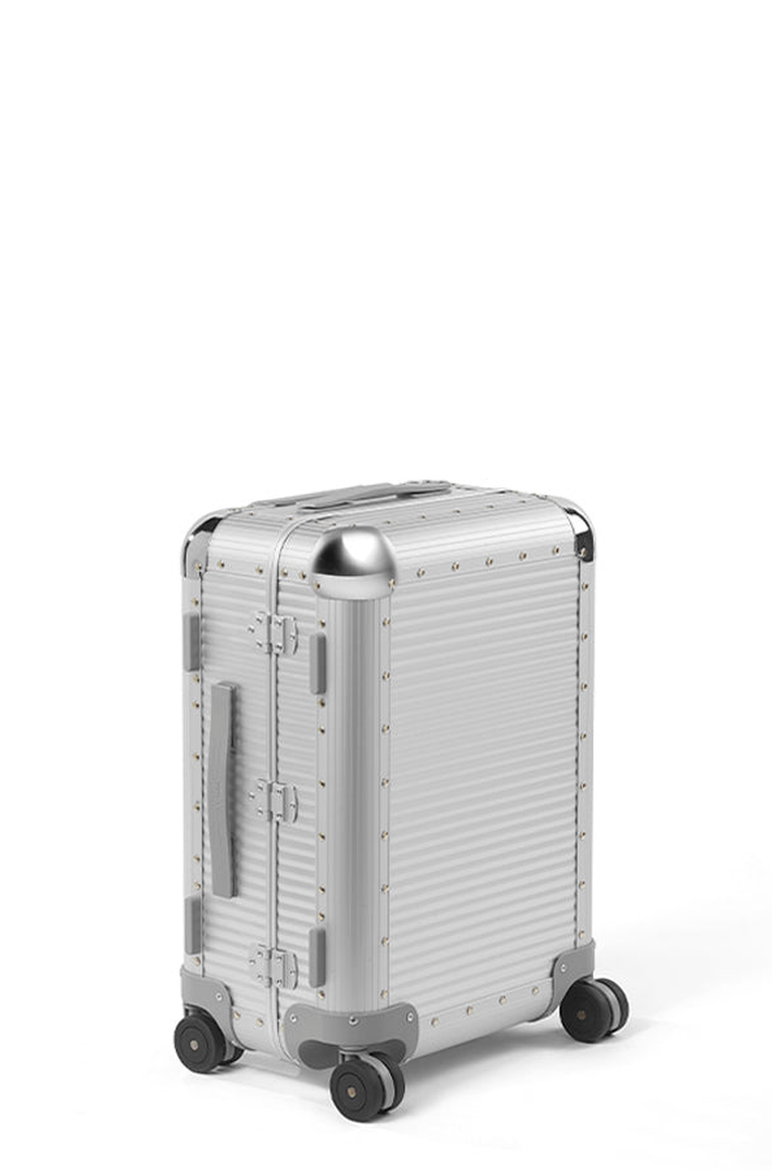 Bank S Spinner 55M Suitcase, Alternate, color, Moonlight Silver