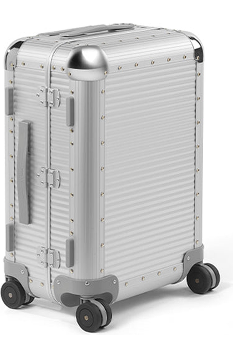 FPM - Fabbrica Pelletterie Milano - US Bank S Spinner 55M Suitcase, Alternate, color, Moonlight Silver