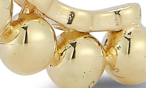 Ember Fine Jewelry 14k Graduated Bubble Huggie Earrings In Gold