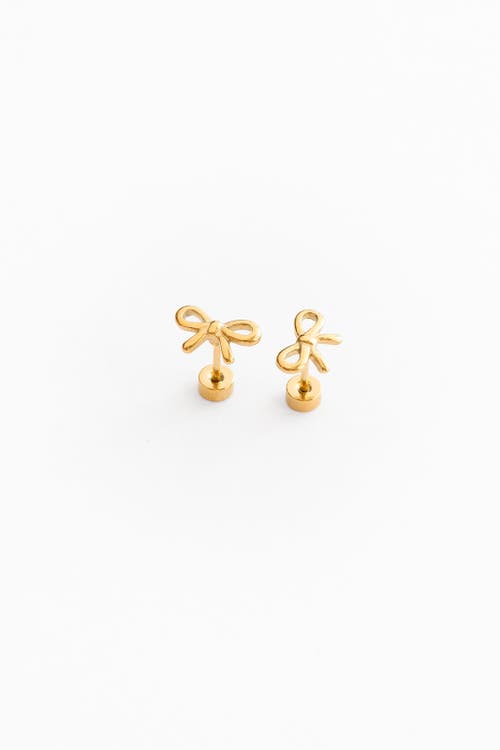 Pip Pop Bow Stud Earrings in Gold  product
