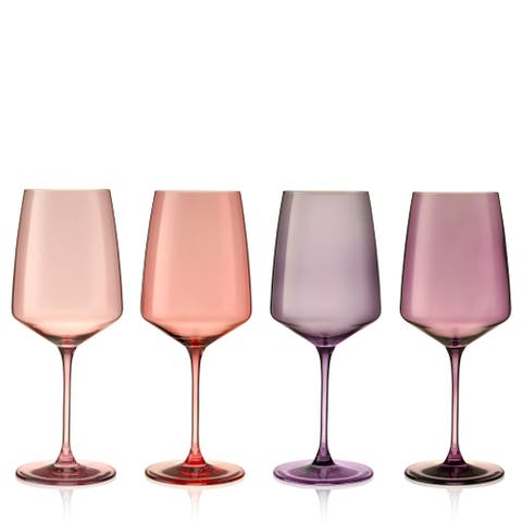 Reserve Nouveau Crystal Wine Glasses Set of 4