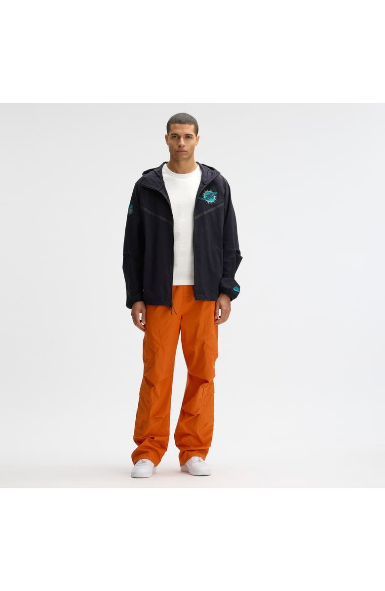 Nike Men's Nike Pitch Blue Miami Dolphins 2025 Rivalries Collection Tech Raglan Full-Zip Jacket, Alternate, color, Navy