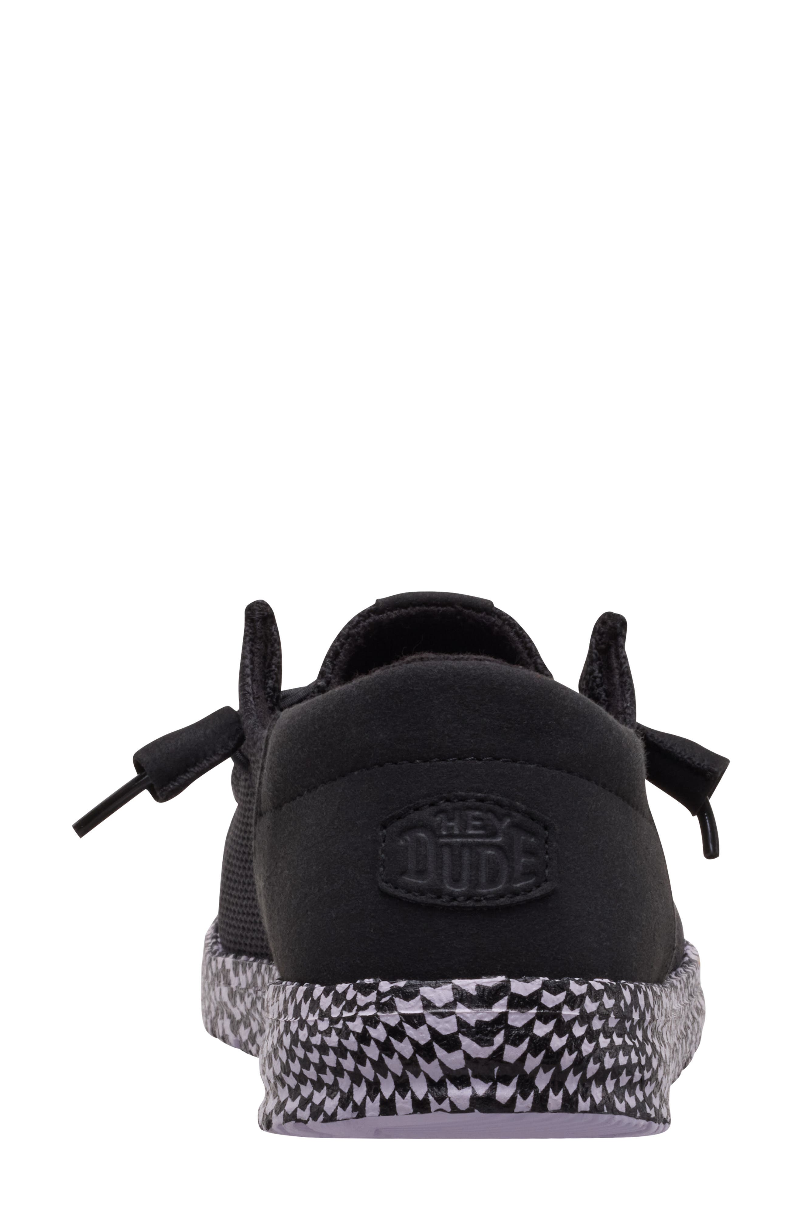 Hey Dude Wendy Funk Warped Geo Sneaker, Alternate, color, Black
