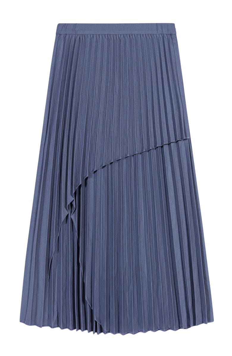 maje Asymmetrical pleated skirt, Alternate, color, 