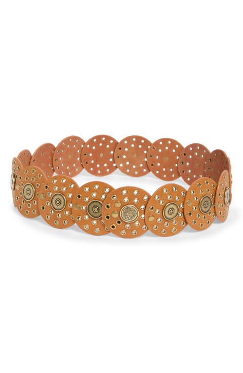 Concho Grommet Disc Belt