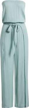 Elan Strapless Cover-Up Jumpsuit