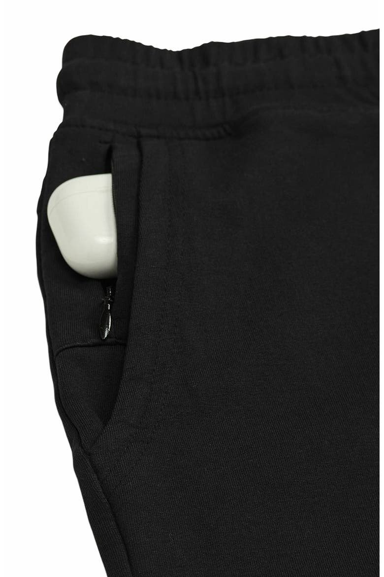 Organic Cotton Stash French Terry Jogger, Alternate, color, Black
