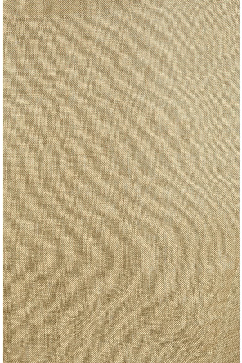 Empire Puff Sleeve Linen Crop Top, Alternate, color, KHAKI