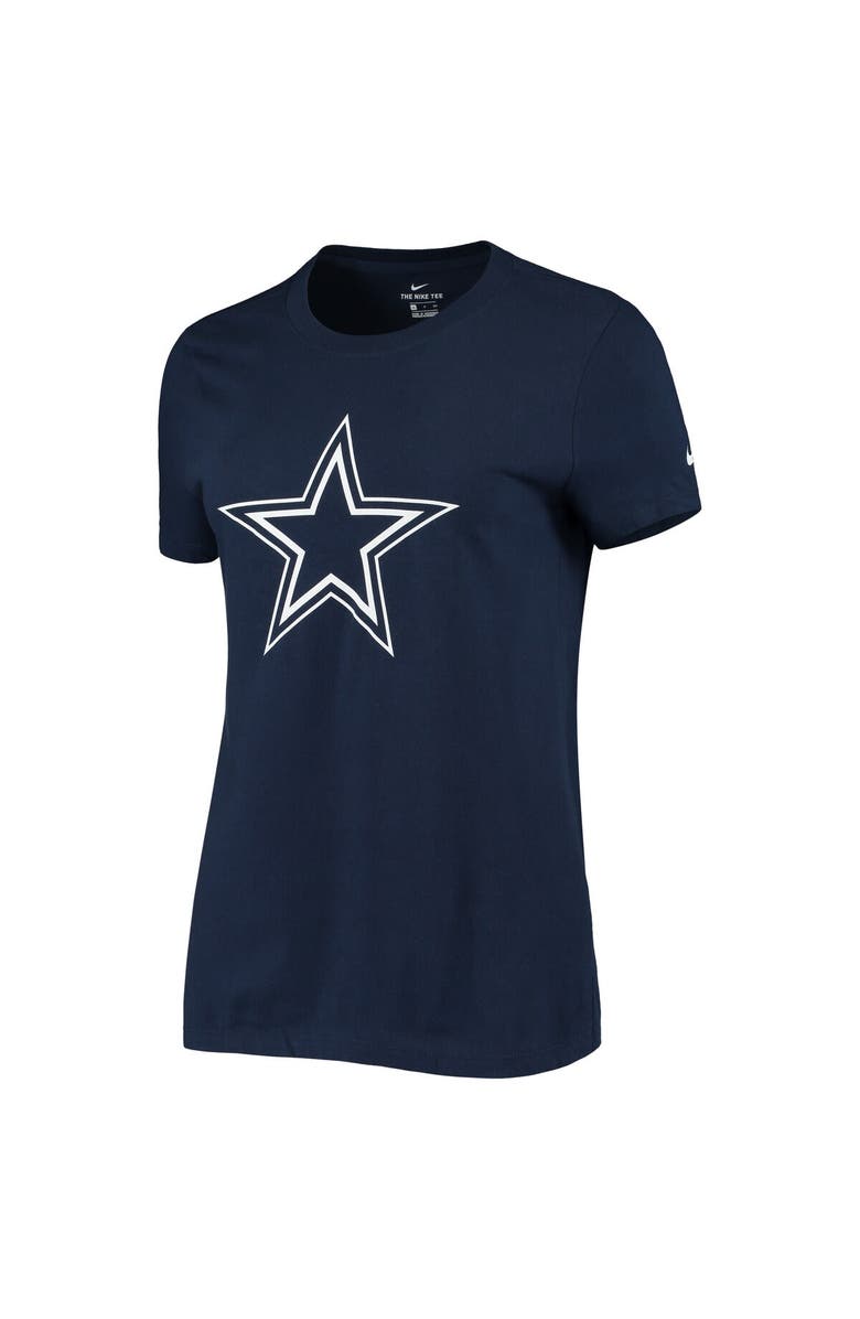 Nike Women's Nike Navy Dallas Cowboys Logo Essential T-Shirt, Alternate, color,