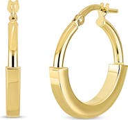 Bony Levy 14k Gold Lock Hoop Earrings