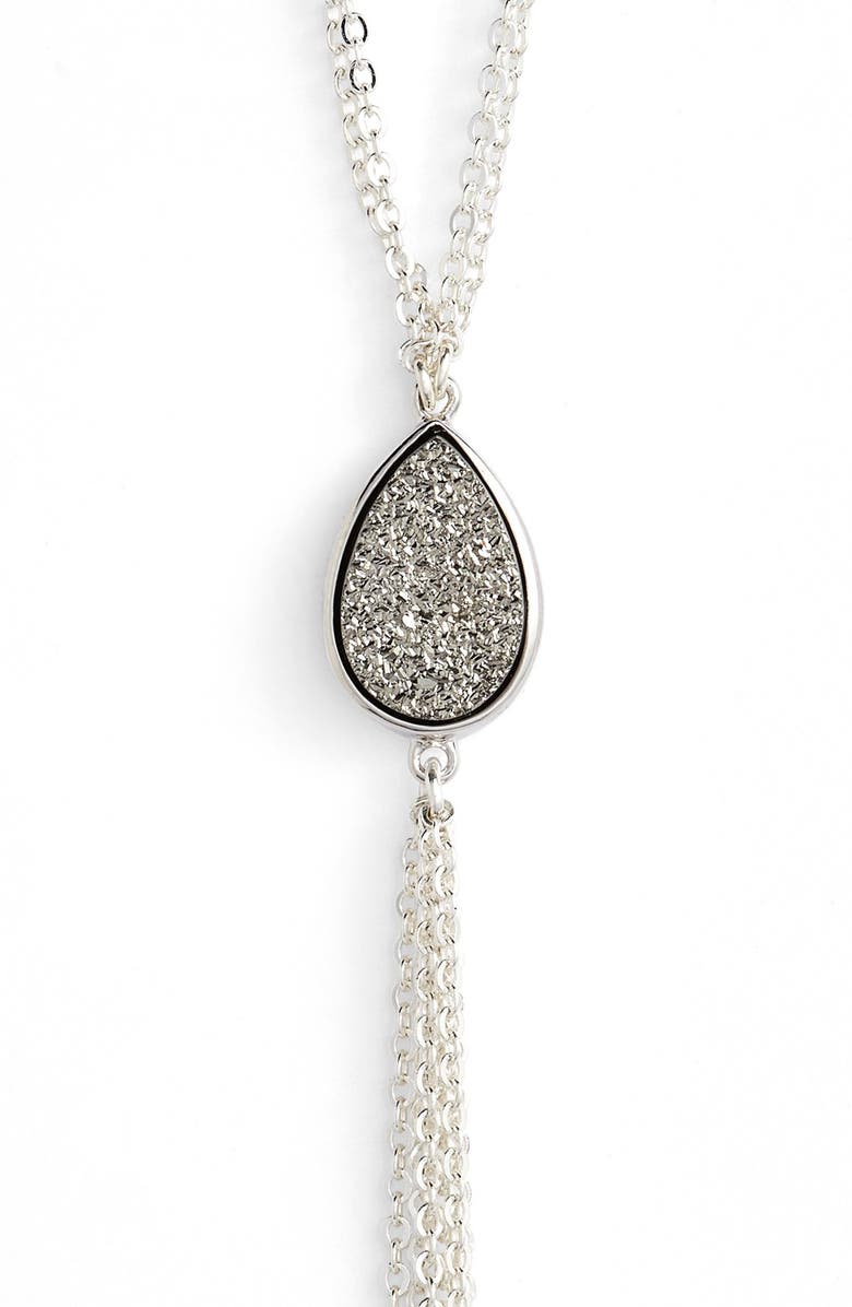 sonyarenee 'Bailey' Drusy Tassel Y-Necklace, Alternate, color,