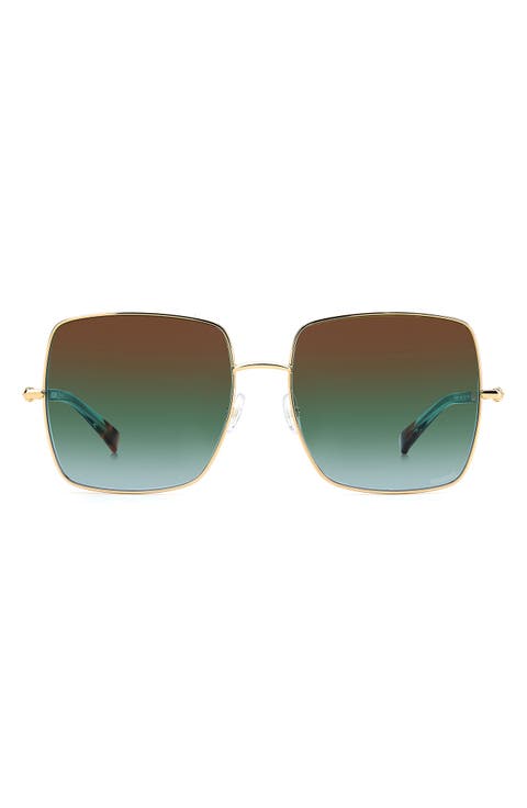 58mm Square Oversize Sunglasses