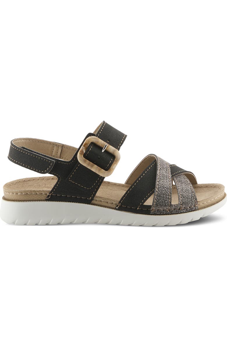 Flexus by Spring Step Cabianna Ankle Strap Sandal, Alternate, color, Black Multi