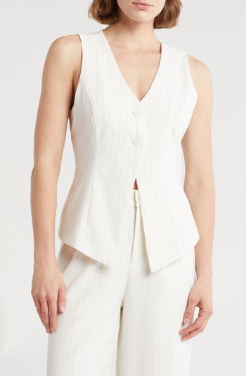 CHDBLOCK Clothing Women's V-Neck Knit Sweater Vest Solid